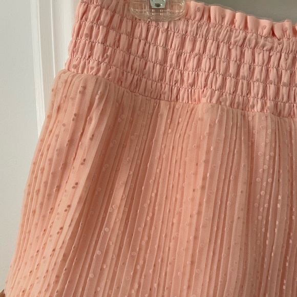 DR2 Pink Dotted Tiered Midi Skirt - Picture 4 of 4